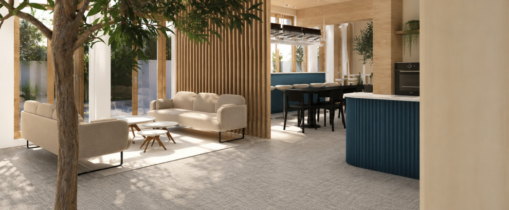 Conception 3D d'un espace de restauration et de convivialité en entreprise