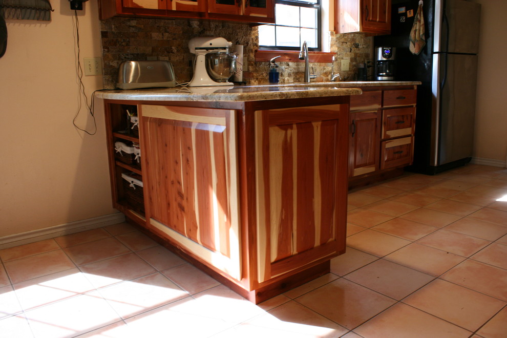 Mountain style kitchen photo in Austin