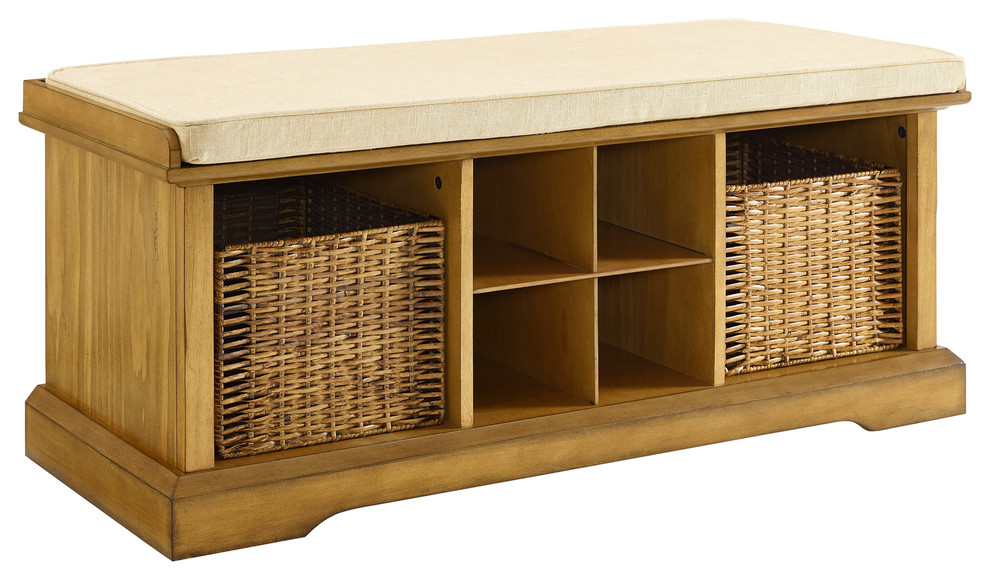 Brennan Entryway Storage Bench Transitional Accent And Storage