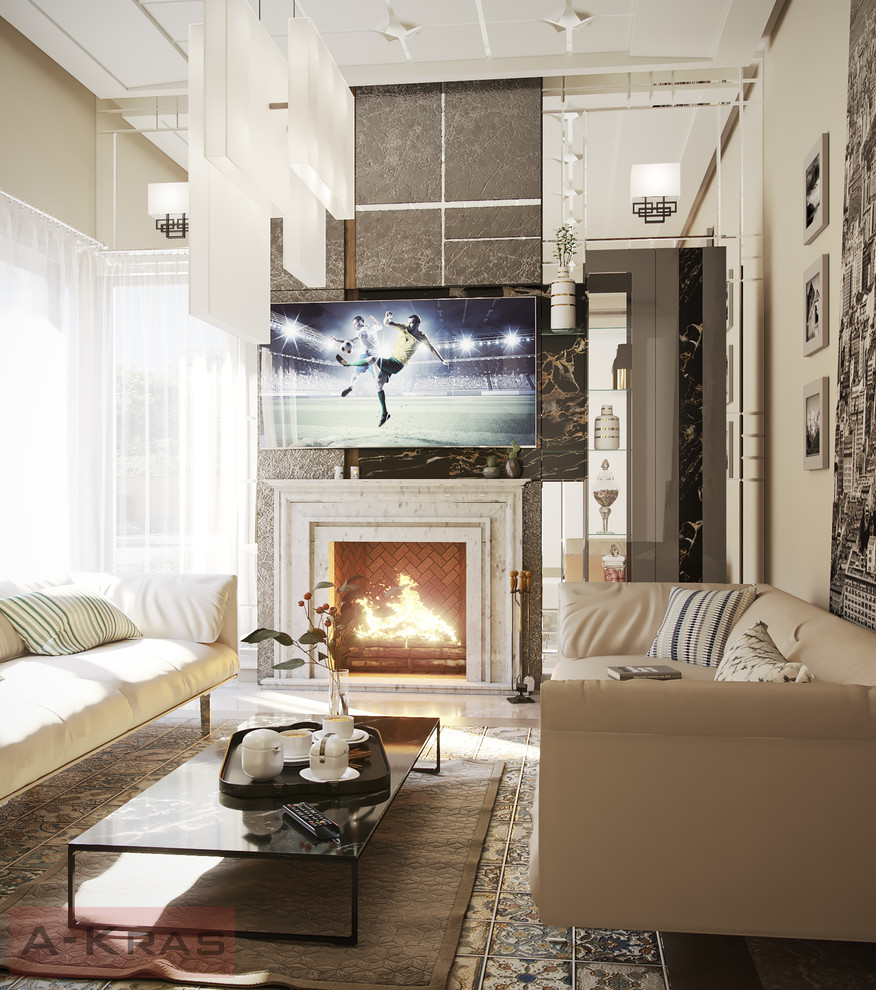 Израиль каминная комната визуализация