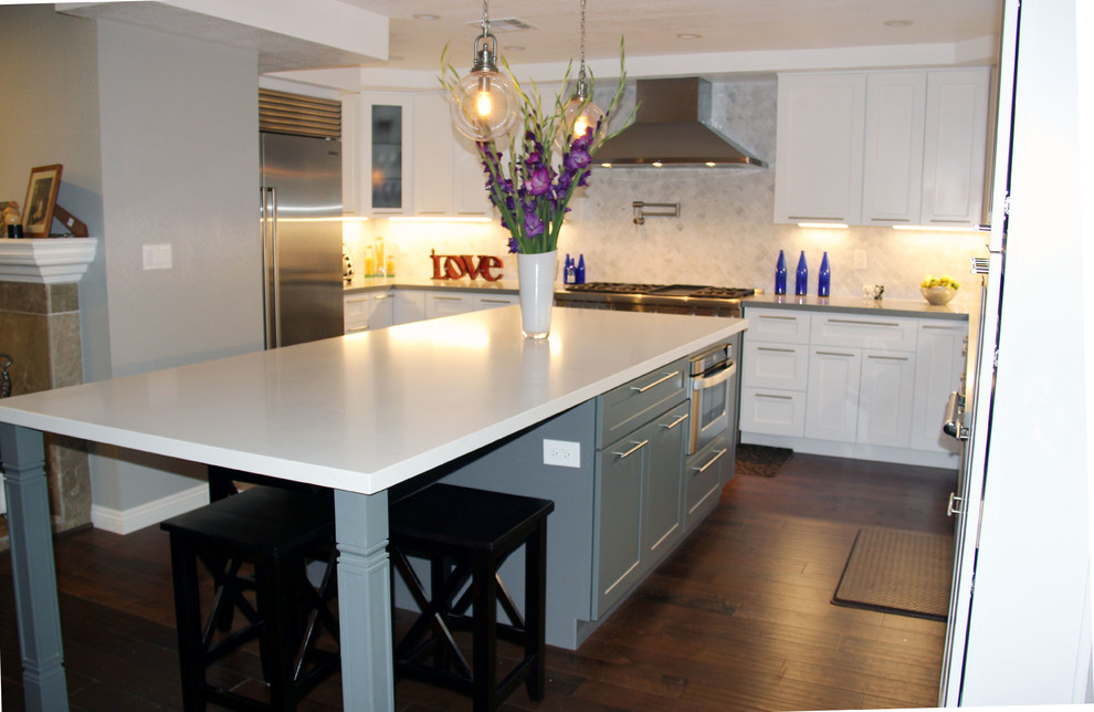 Inspiration for a transitional kitchen remodel in Orange County