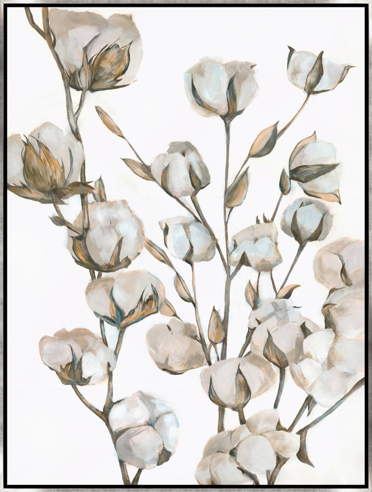Cotton Balls Artwork, 24x32 Farmhouse Prints And Posters by Chelsea Art Studio Houzz