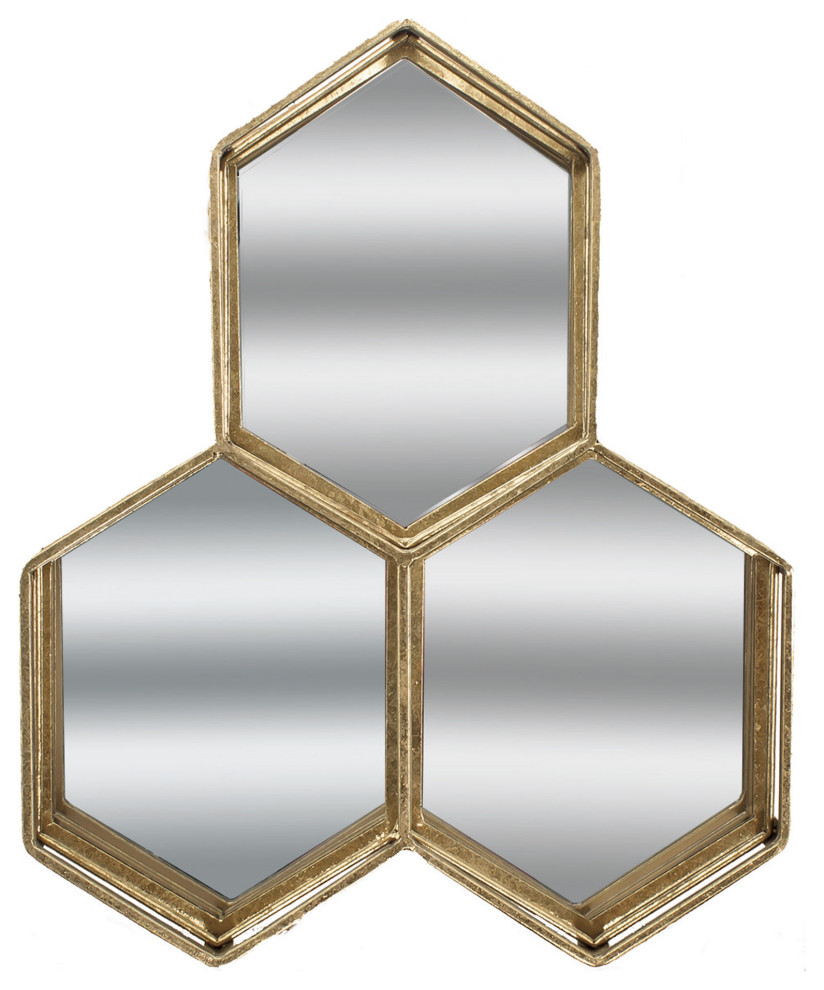 17" X 21" X 4" Tri Mirror - Contemporary - Wall Mirrors - by HomeRoots ...