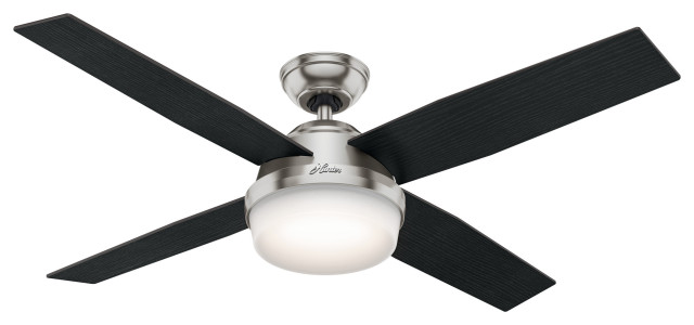 Hunter Fan Company 52 Dempsey With Light Ceiling Remote Transitional Fans By Better Living Houzz - Hunter Indoor Ceiling Fan With Remote Control Bennett 52 Inch