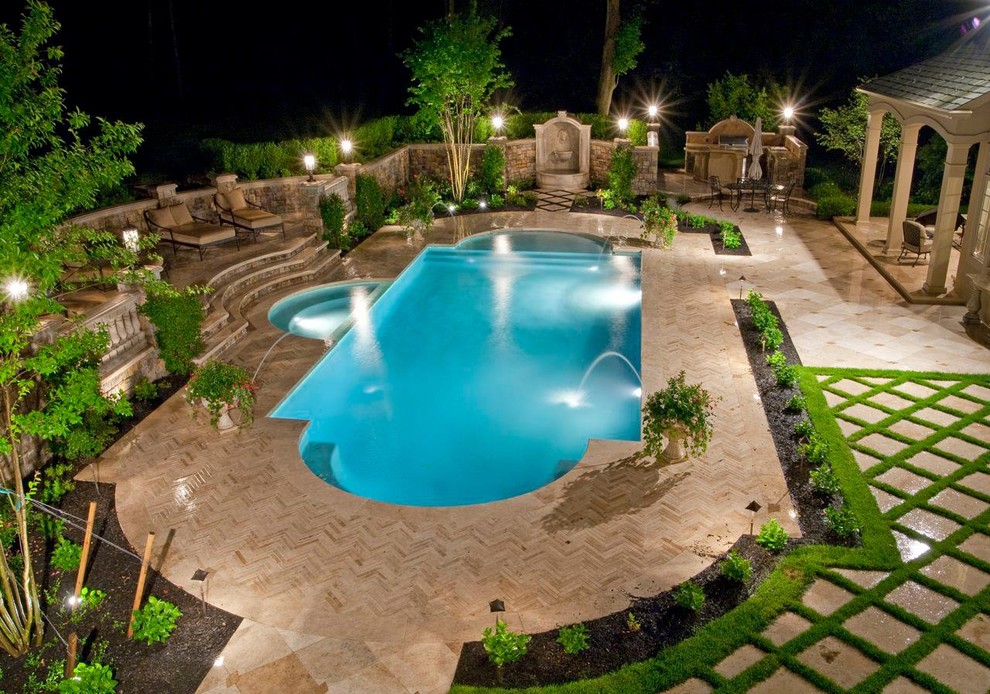 Inspiration for a traditional pool in Philadelphia.