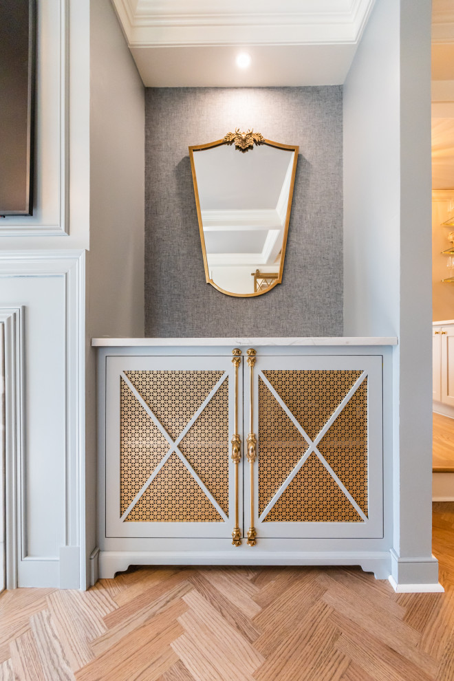 Huge transitional home design photo in Baltimore