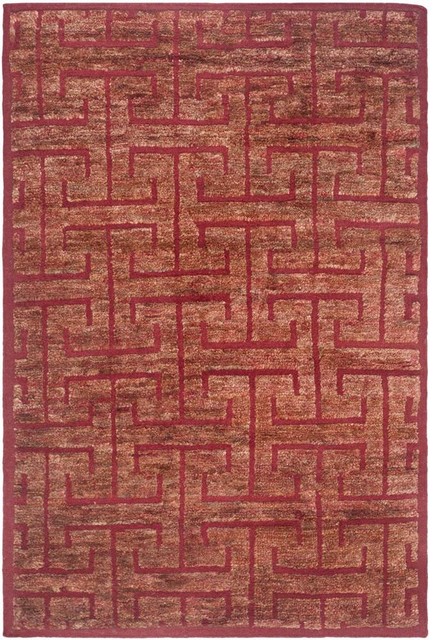 Safavieh Tangier Collection TGR417 Rug, Red/Rust, 4' X 6'
