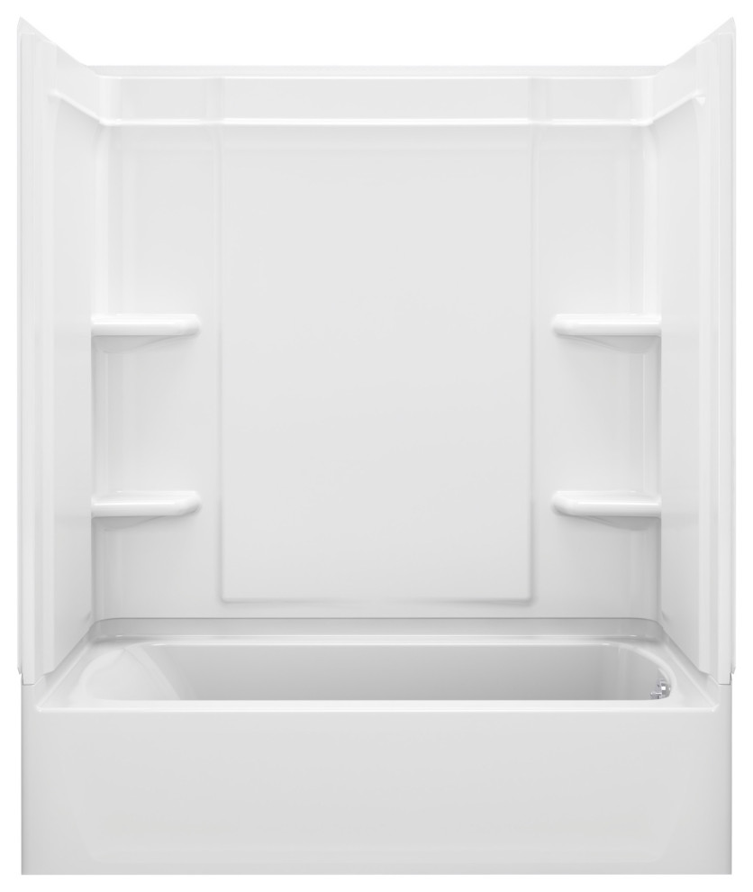 Sterling 71370128 Ensemble 60" Vikrell Alcove Bath/Shower Module