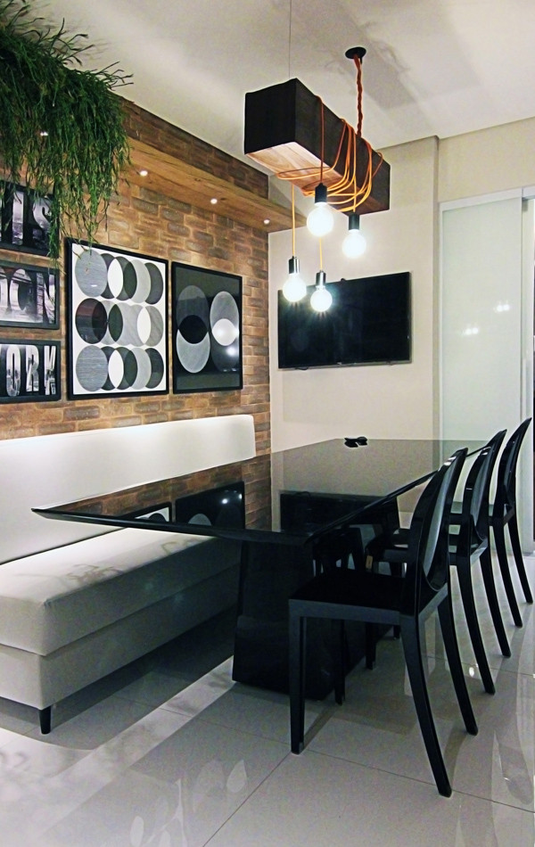 Dining room - rustic dining room idea