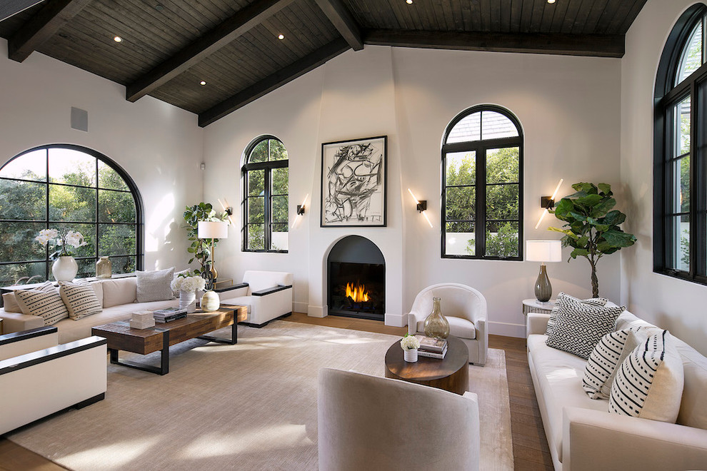 Inspiration for a mediterranean living room in Los Angeles.