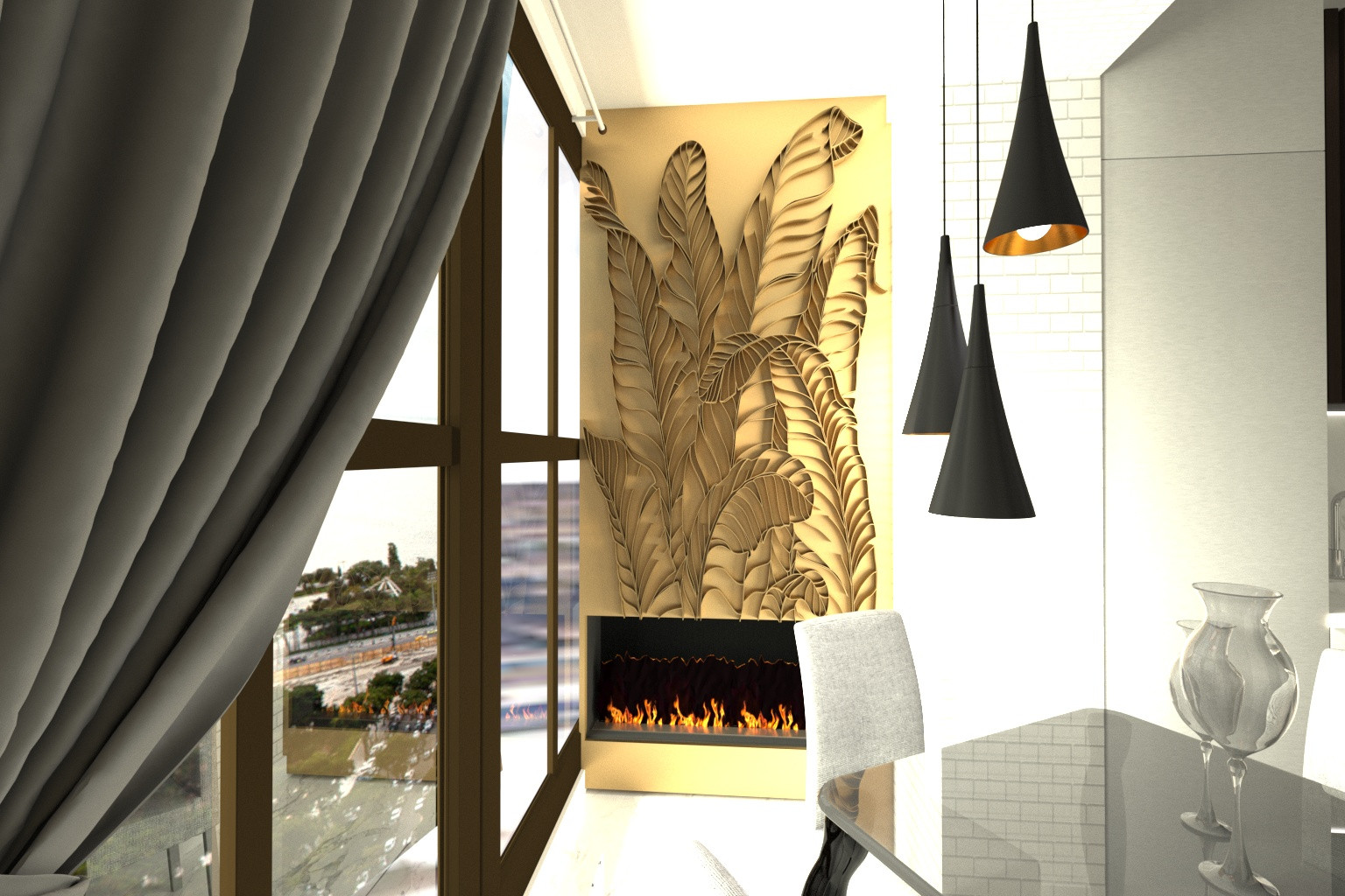 дизайн проект студии 40 квадратов