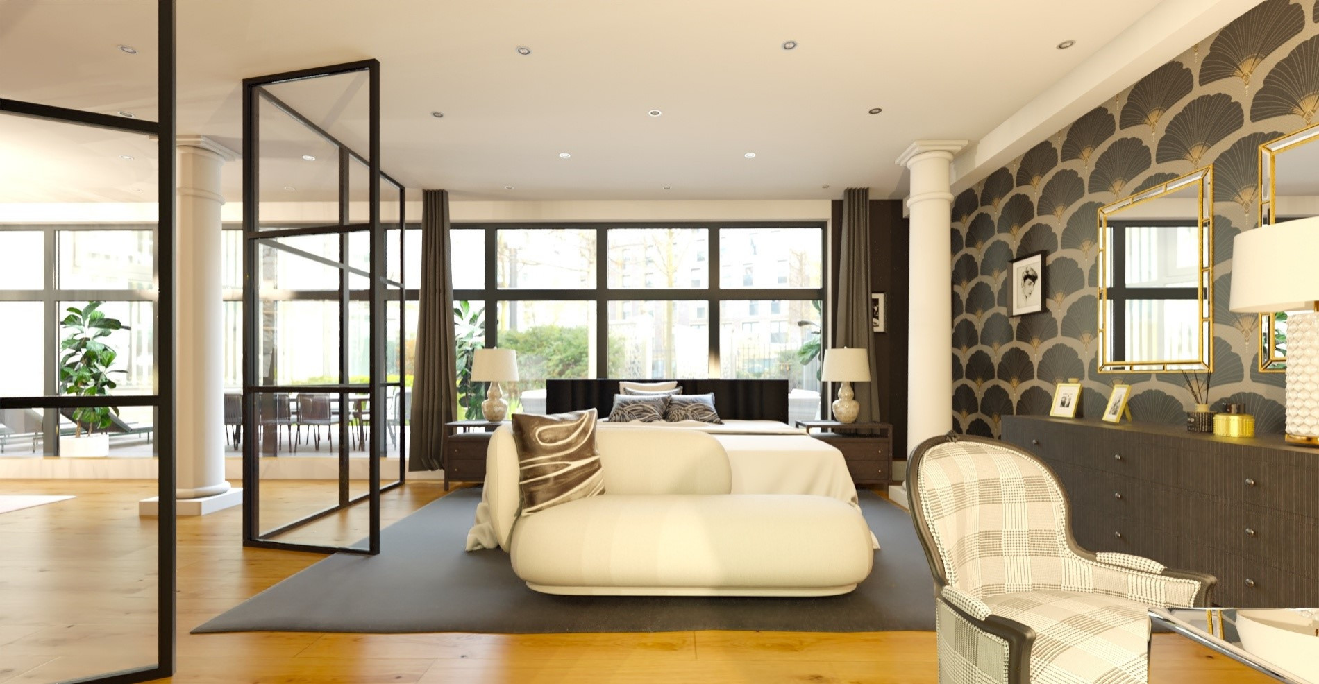 Loft 300 m² dans un immeuble d'affaires réhabilité.