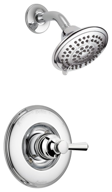 Delta Linden Chrome Single Lever Handle Shower Only Faucet With Valve D2431V