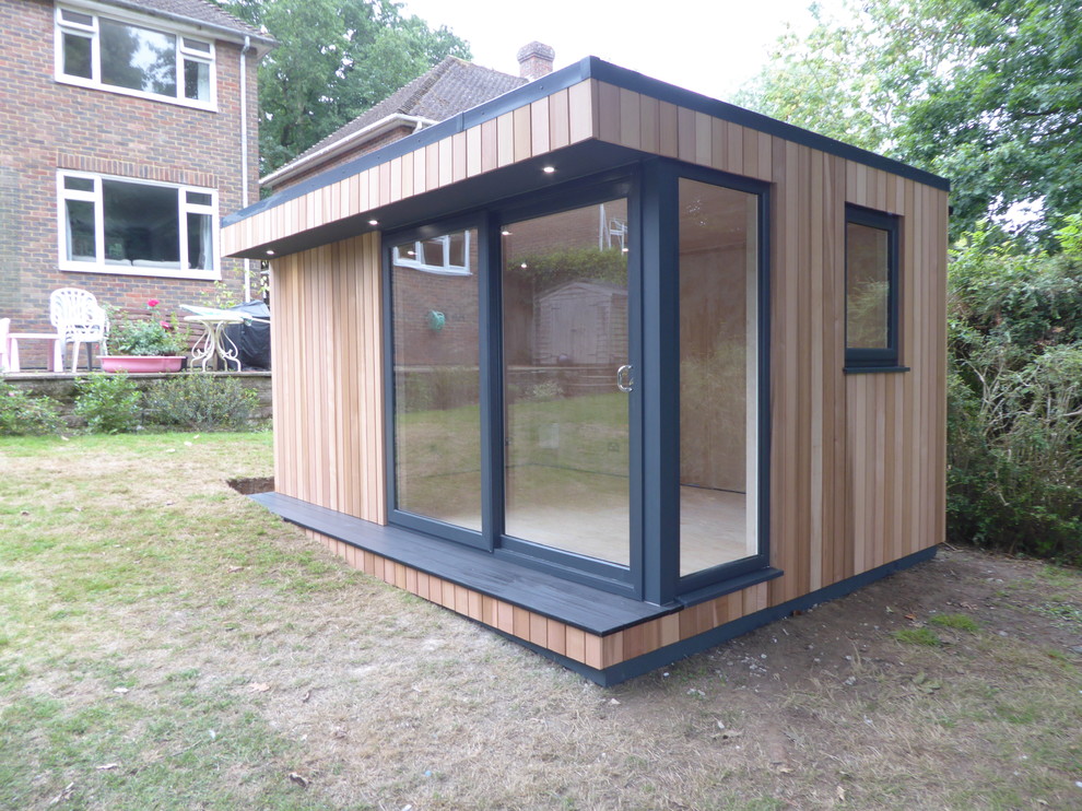 This is an example of a mid-sized modern detached studio in Other.