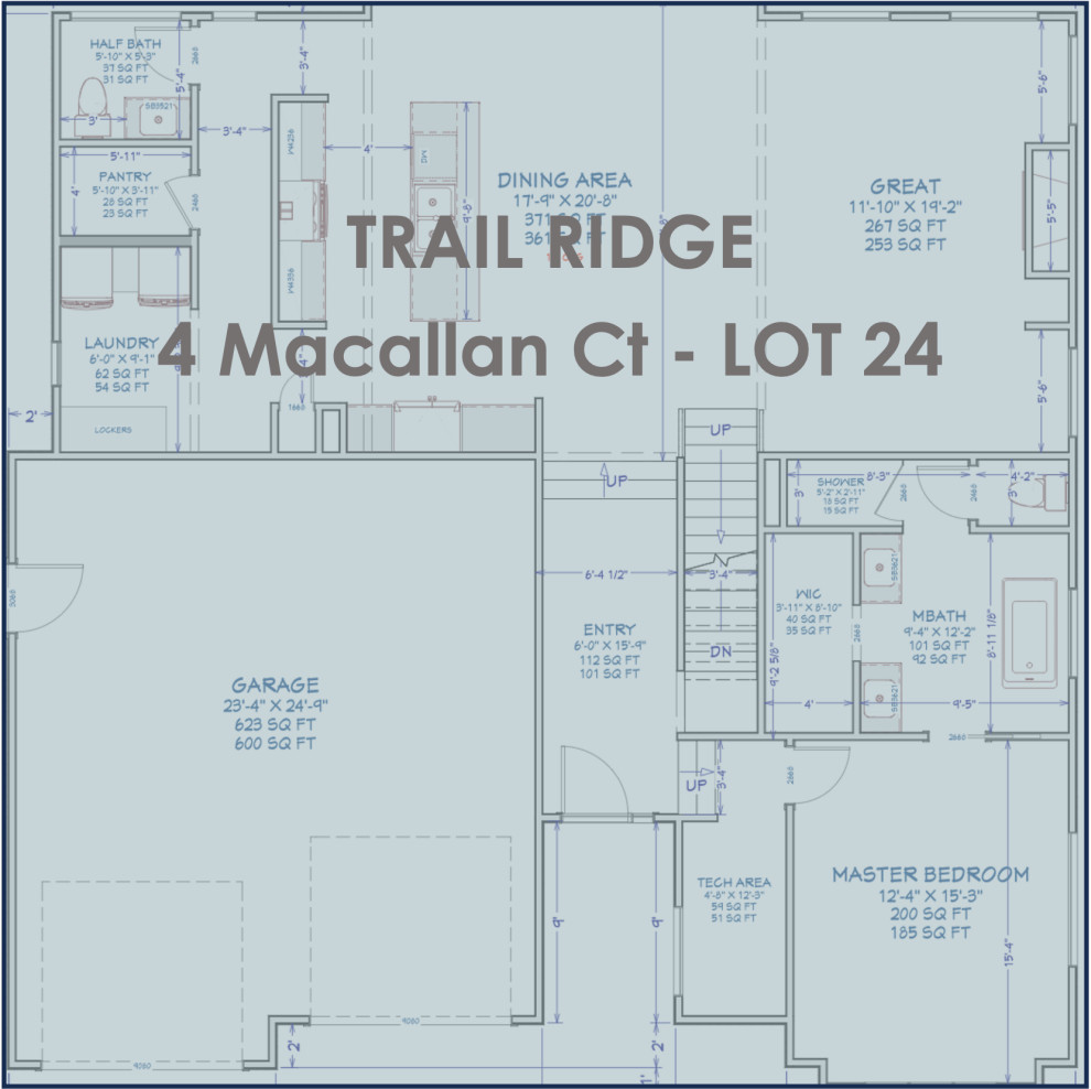 TRAIL RIDGE SUBDIVISION - 38 LOTS