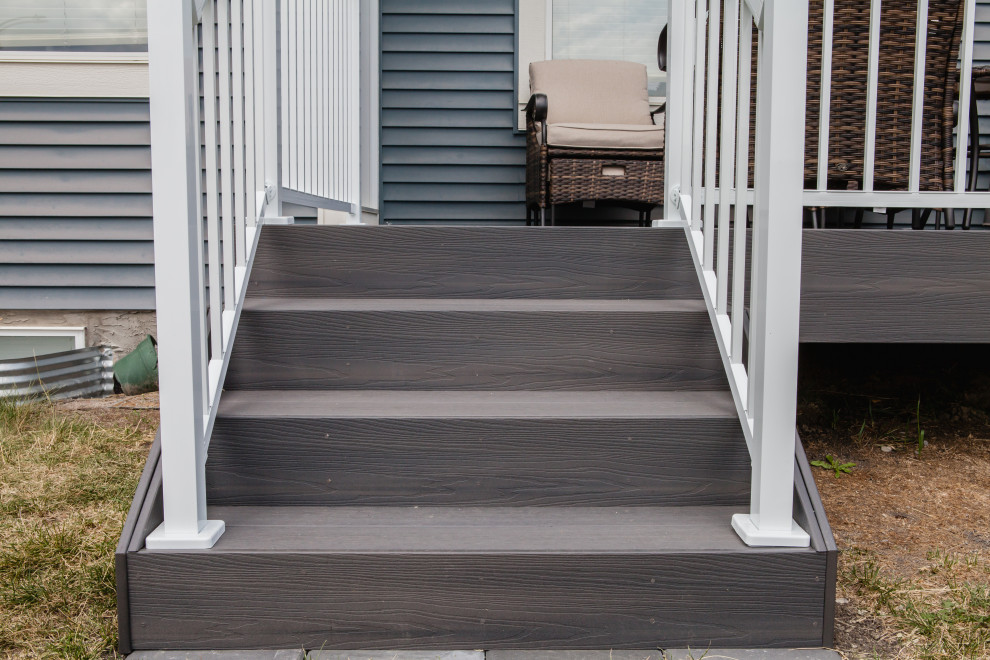 Deck - small backyard deck idea in Calgary