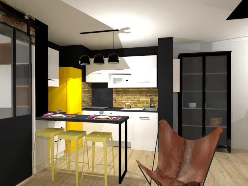 vue 3D cuisine
