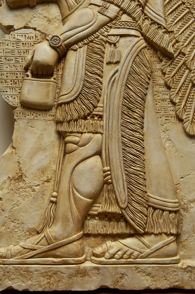 Bas relief assyrian god Nisroch