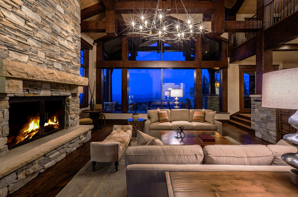 Red Cloud Residence - Rustic - Living Room - Salt Lake City - by Otto ...