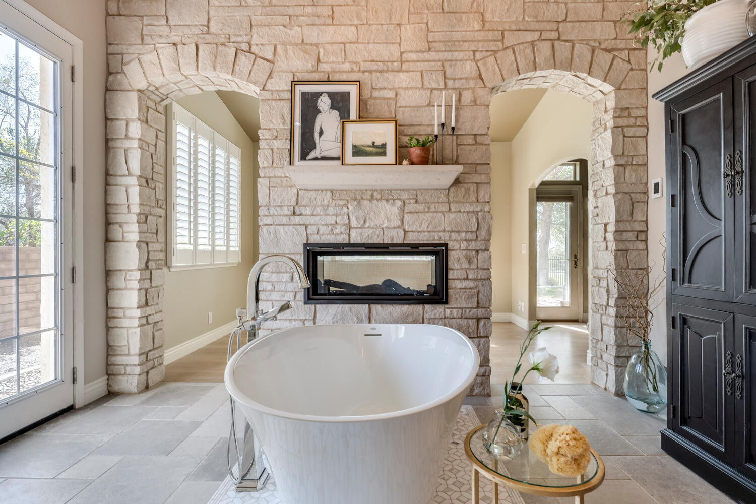 Mediterranean Modern Master Bathroom