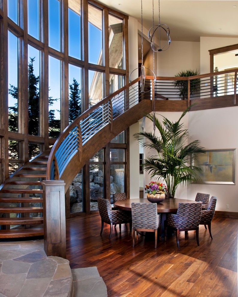 Design ideas for a transitional staircase in Salt Lake City.