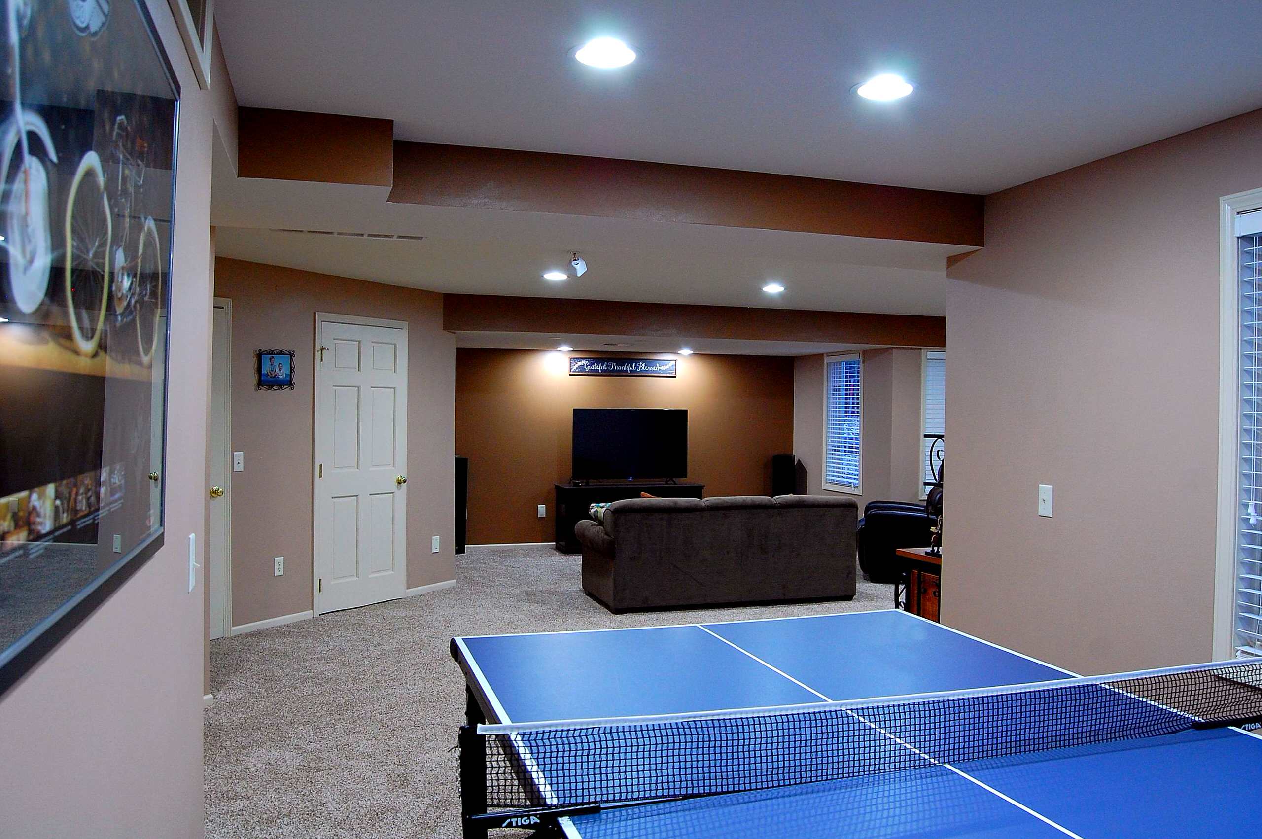 Finished Lower Level in Germantown, WI.