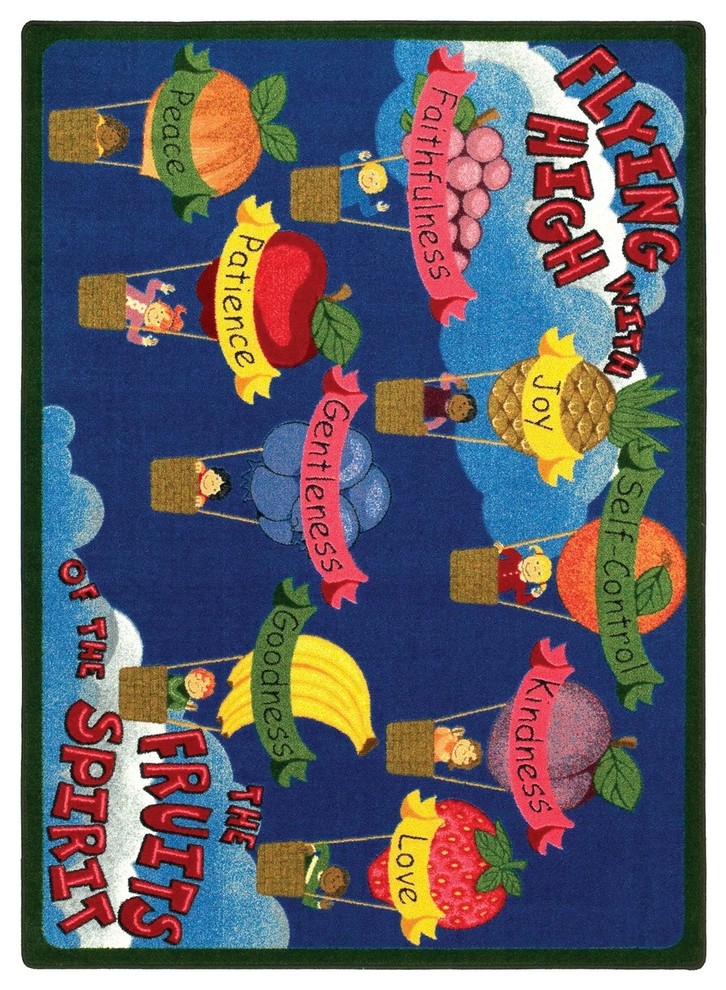 Kid Essentials, Inspirational Area Rugs Fruits of the Spirit Rug