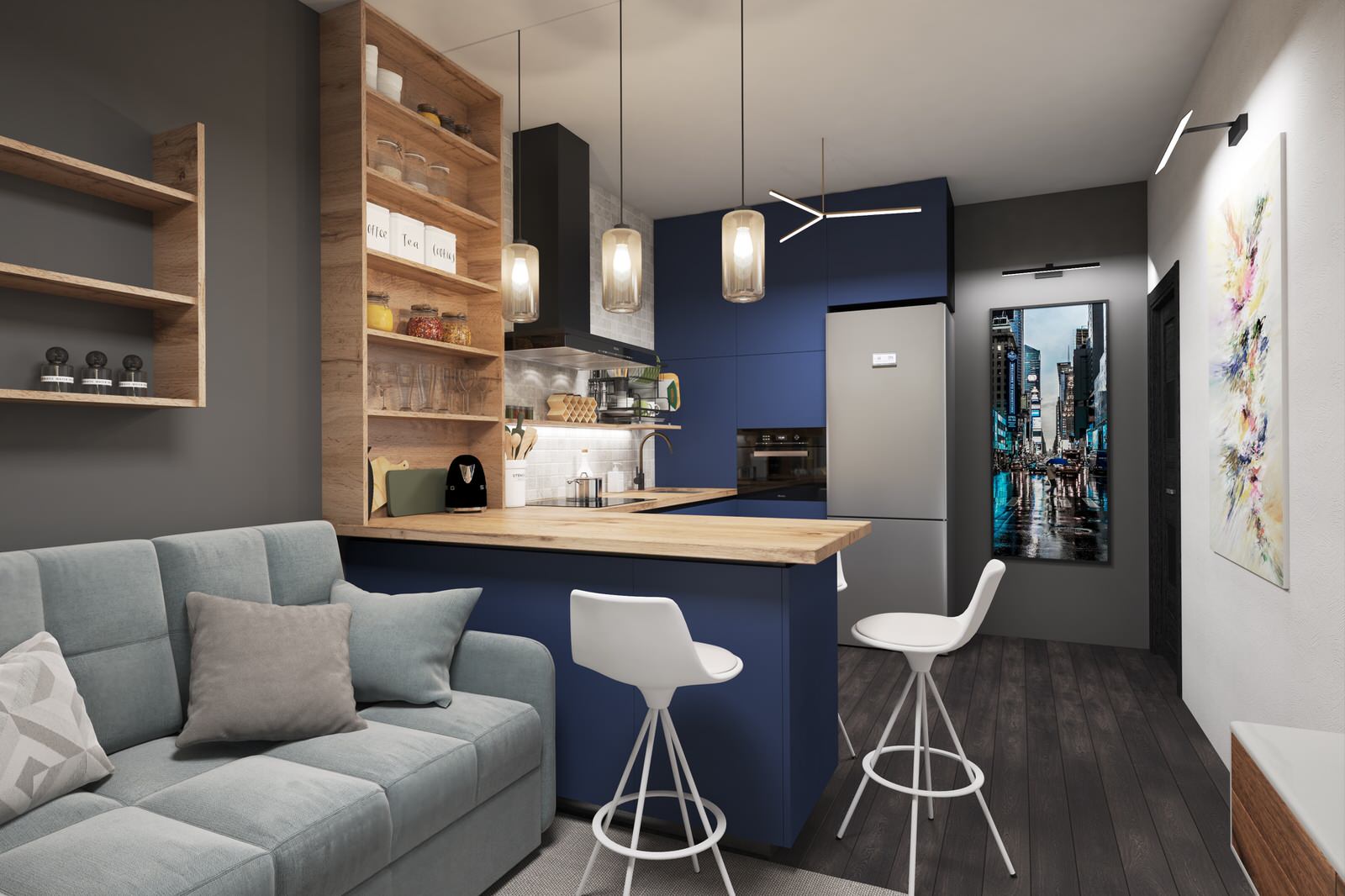 Кухня-гостиная 16 кв.м.