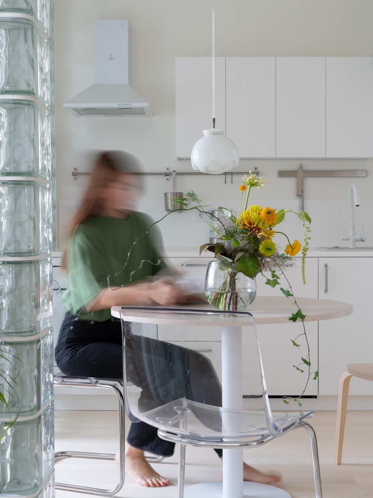 Квартира с стеклоблоками