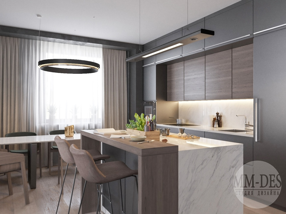 Современная квартира. "Бетонные джунгли"