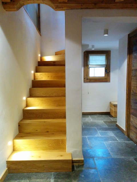 Chalet rustikt-trappe