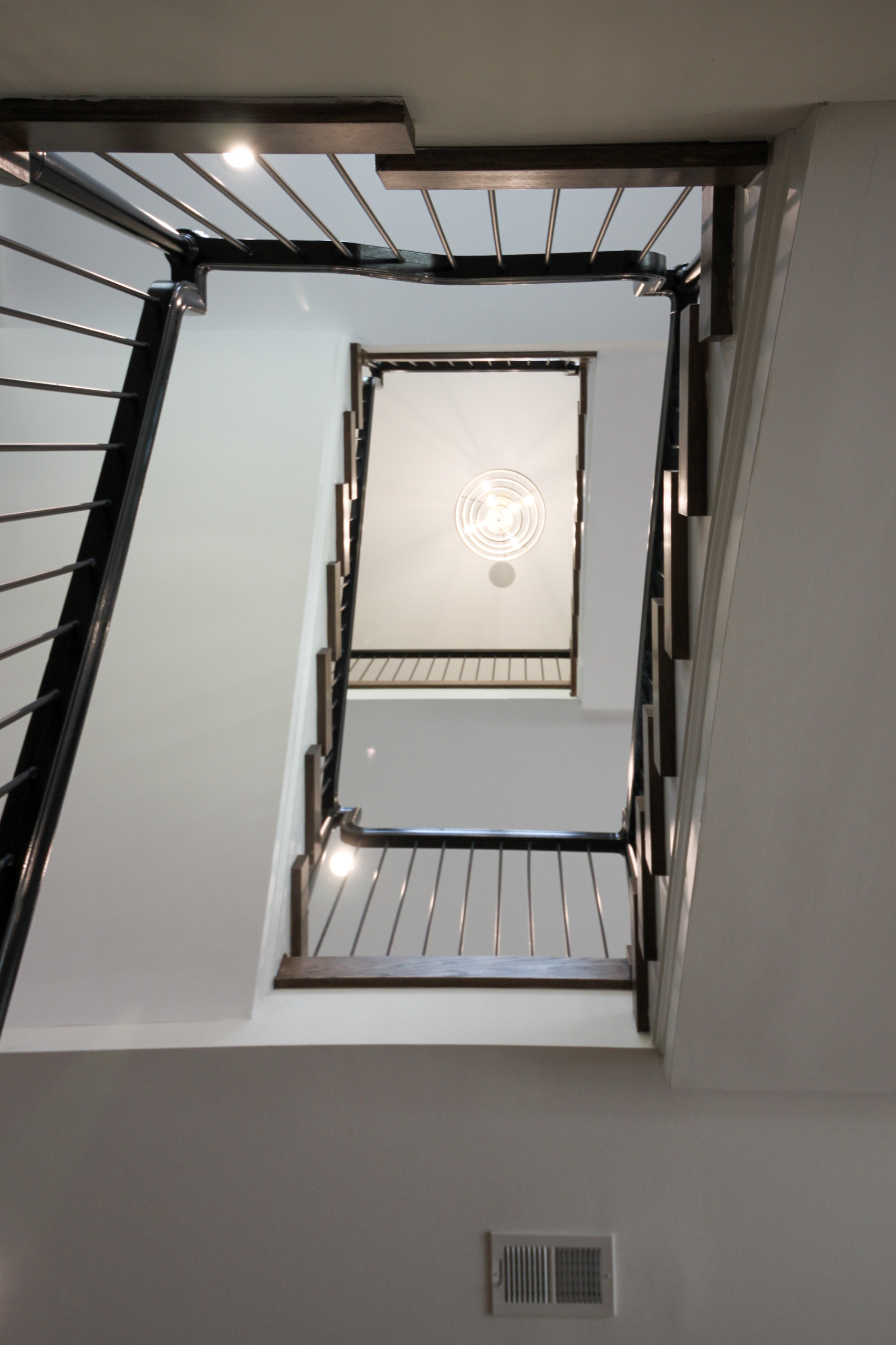 89_Eclectic and Edgy Staircase in French Contemporary Residence, McLean VA 2210