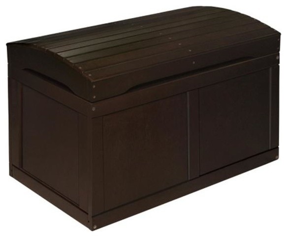 Hardwood Barrel Top Toy Chest Transitional Kids Storage