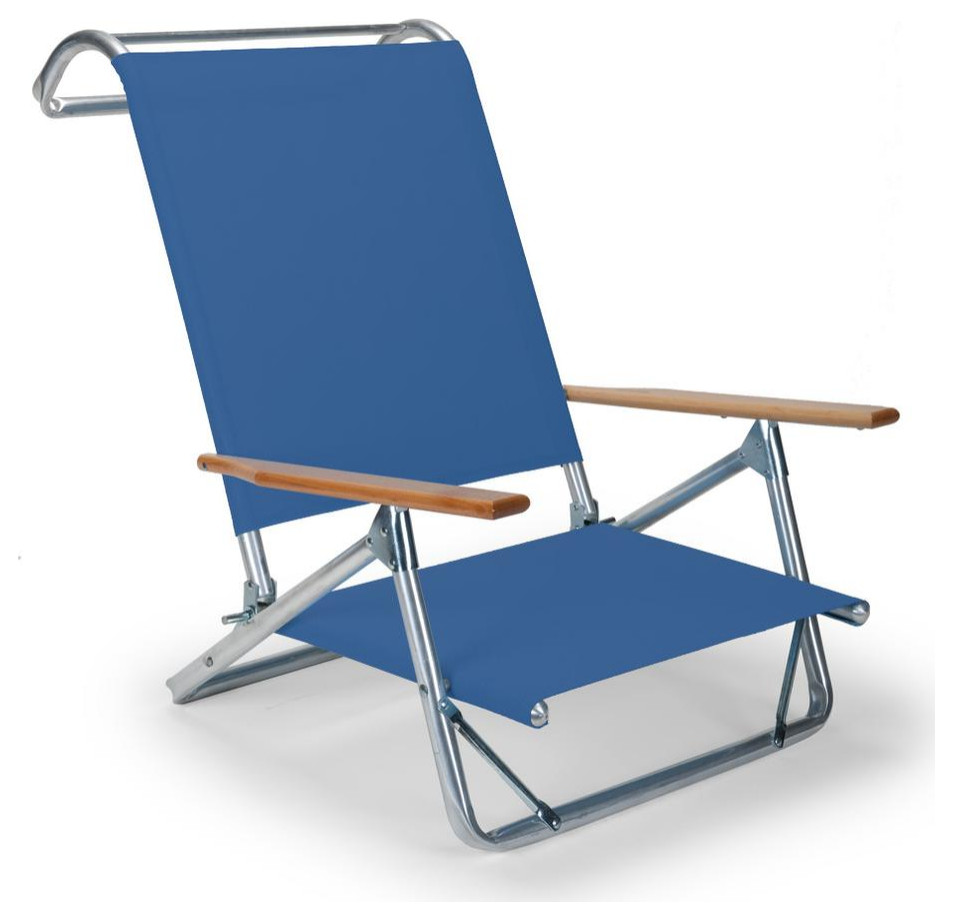 Set Of 2 Telescope Casual Original MiniSun Chaise Folding Beach Arm