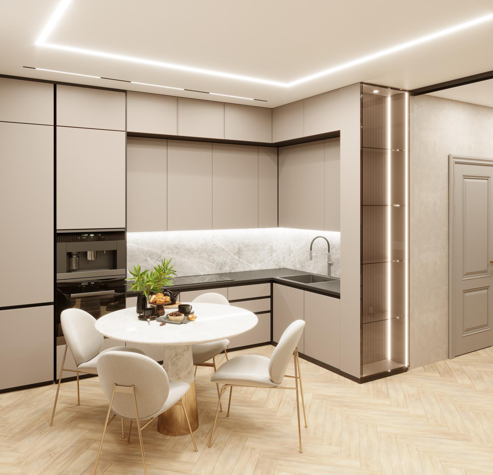 Дизайн-проект  квартиры ЖК "На Рождественской"