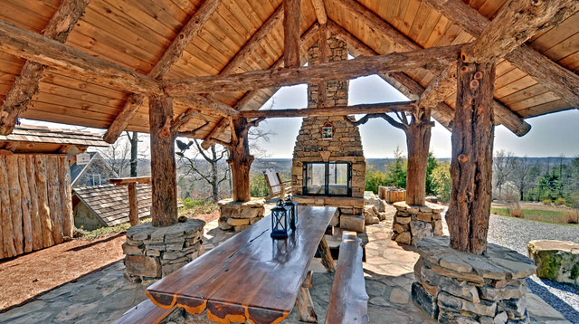 Lake Burton Custom Homes rustico-patio