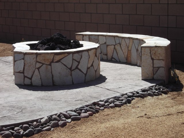 Fire pits, Fireplaces and Fire Features contemporary-terrace