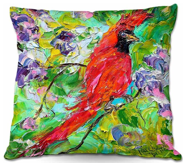 Cardinal Outdoor Pillow, 16"x16"