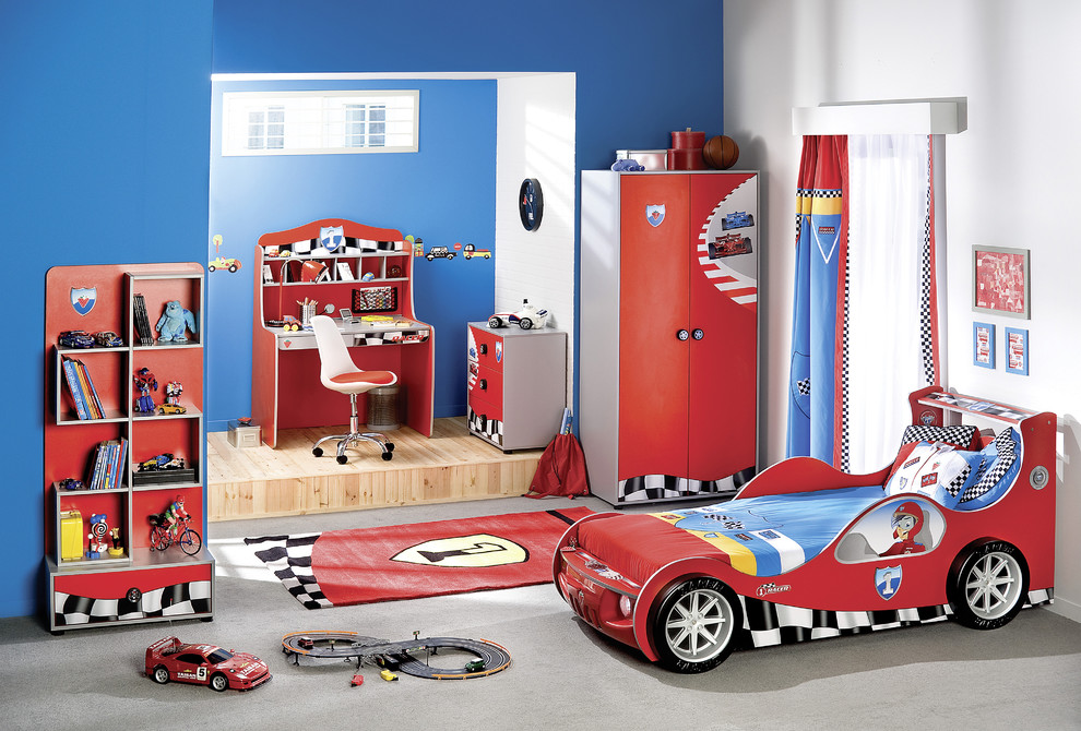 Inspiration for a modern kids' bedroom for boys in Miami.