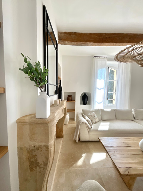 R&eacute;habilitation compl&egrave;te d'une maison de maitre pr&egrave;s d'Apt mediterran-wohnbereich