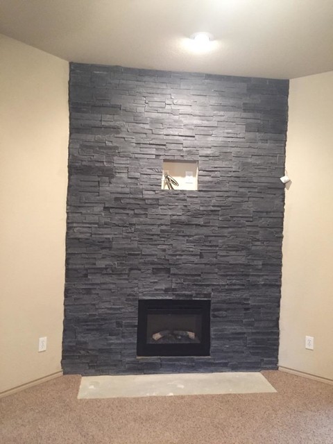 From Dull To Dramatic A Fireplace Transformed With Cultured Stone