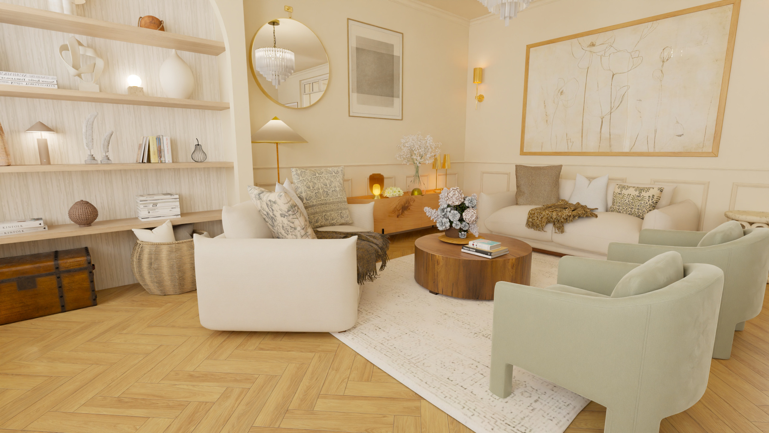 Décoratrice d’intérieur Paris 1er – Aménagement appartement Paris classique chic