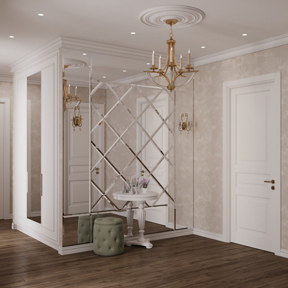 Дизайн-проект квартиры в "Сталинке" в классическом стиле