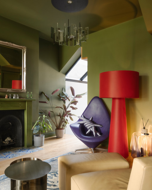 Scawen Road contemporary-vardagsrum