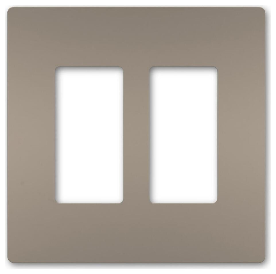 Legrand Radiant TwoGang Screwless Wall Plate RWP262NI, Nickel Transitional Switch Plates