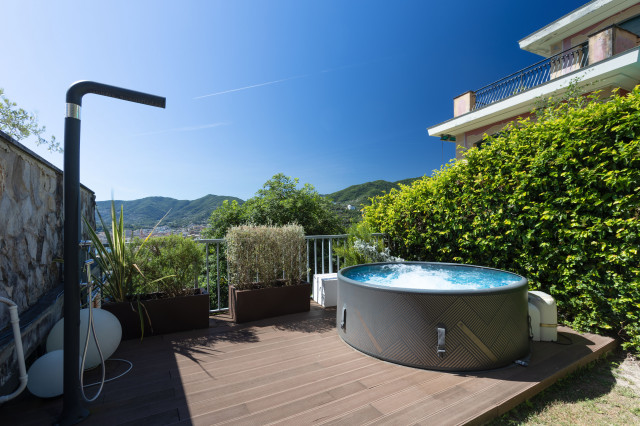 "SLOW SUNSET PARADISETTO" APT in Zoagli contemporary-deck