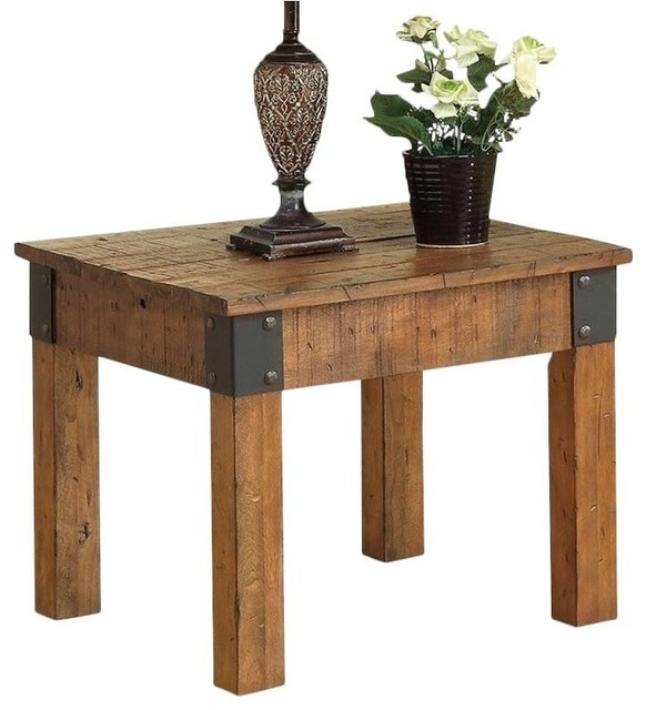 Bowery Hill Square End Table Rustic Oak Side Tables And Bowery Hill Square End Table Rustic Oak
