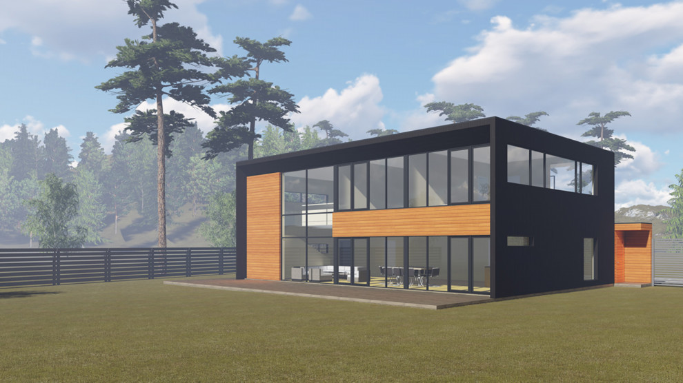 Каркасный дом в современном стиле