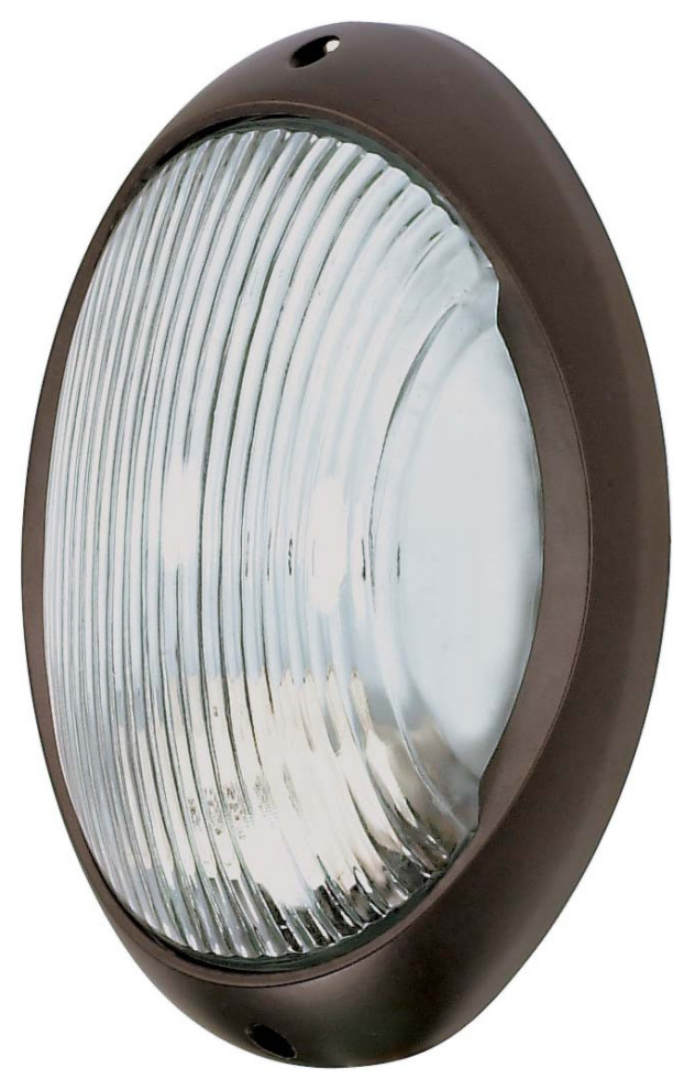Nuvo 1-Light 11" Large Oval Die Cast Bulkhead W/ Architiectural Bronze Finish