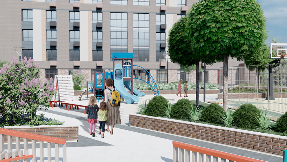 Концепция благоустройства и озеленения территории ЖК в Уфе